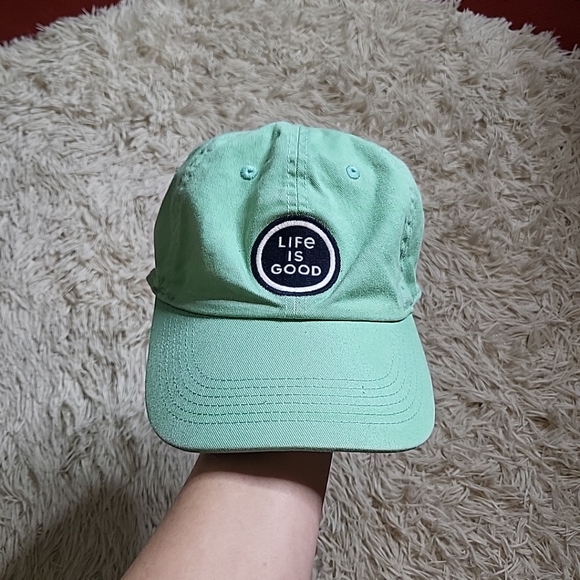 Life Is Good Accessories - Life Is Good Coin Chill Cap Spearmint Green Adjustable Baseball Cap Hat